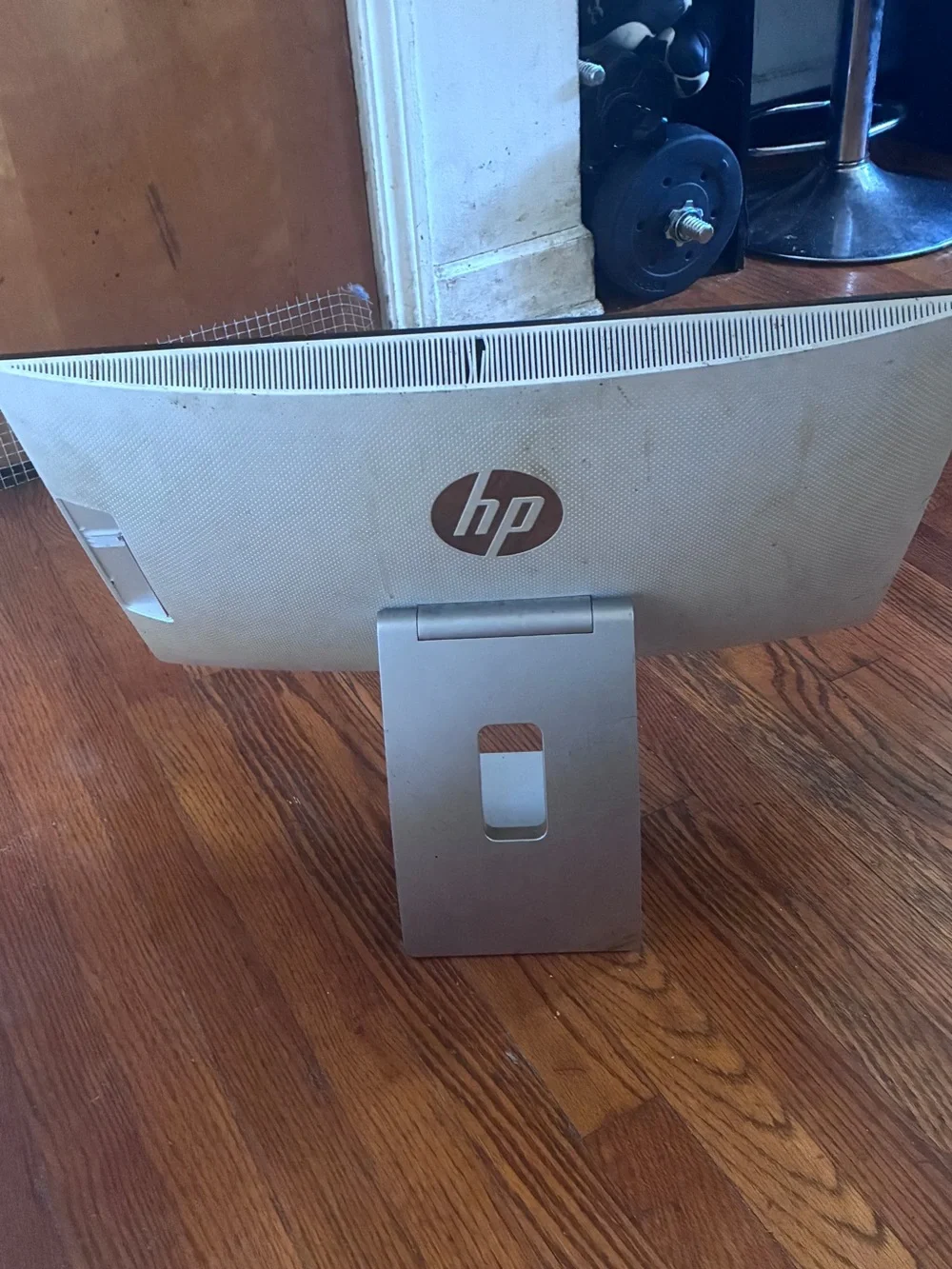 HP All-in-One Desktop - Black Display with Silver Base